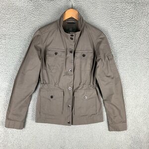 Aether Amelia Utility Jacket Women's 3 M Olive Gray Snap Front Cotton Military